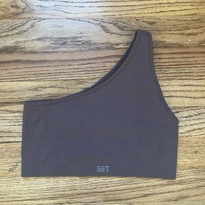 NWOT SCULPTFLEX® RIBBED ONE SHOULDER BRA (small)